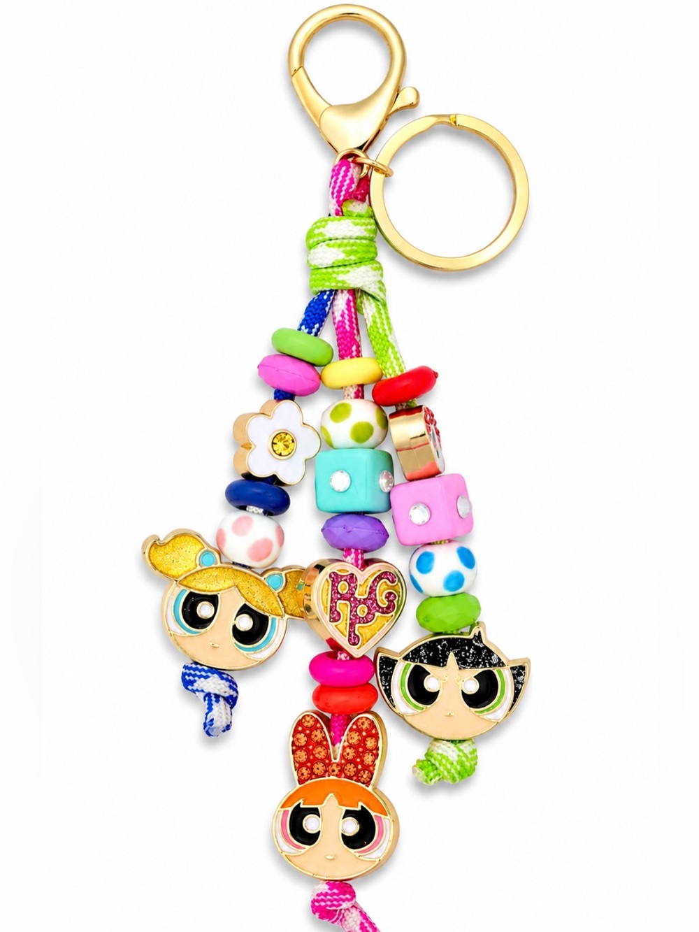 BaubleBar x The Powerpuff Girls Collectible Bag Charm & Keychain 💜🔑💙👊
